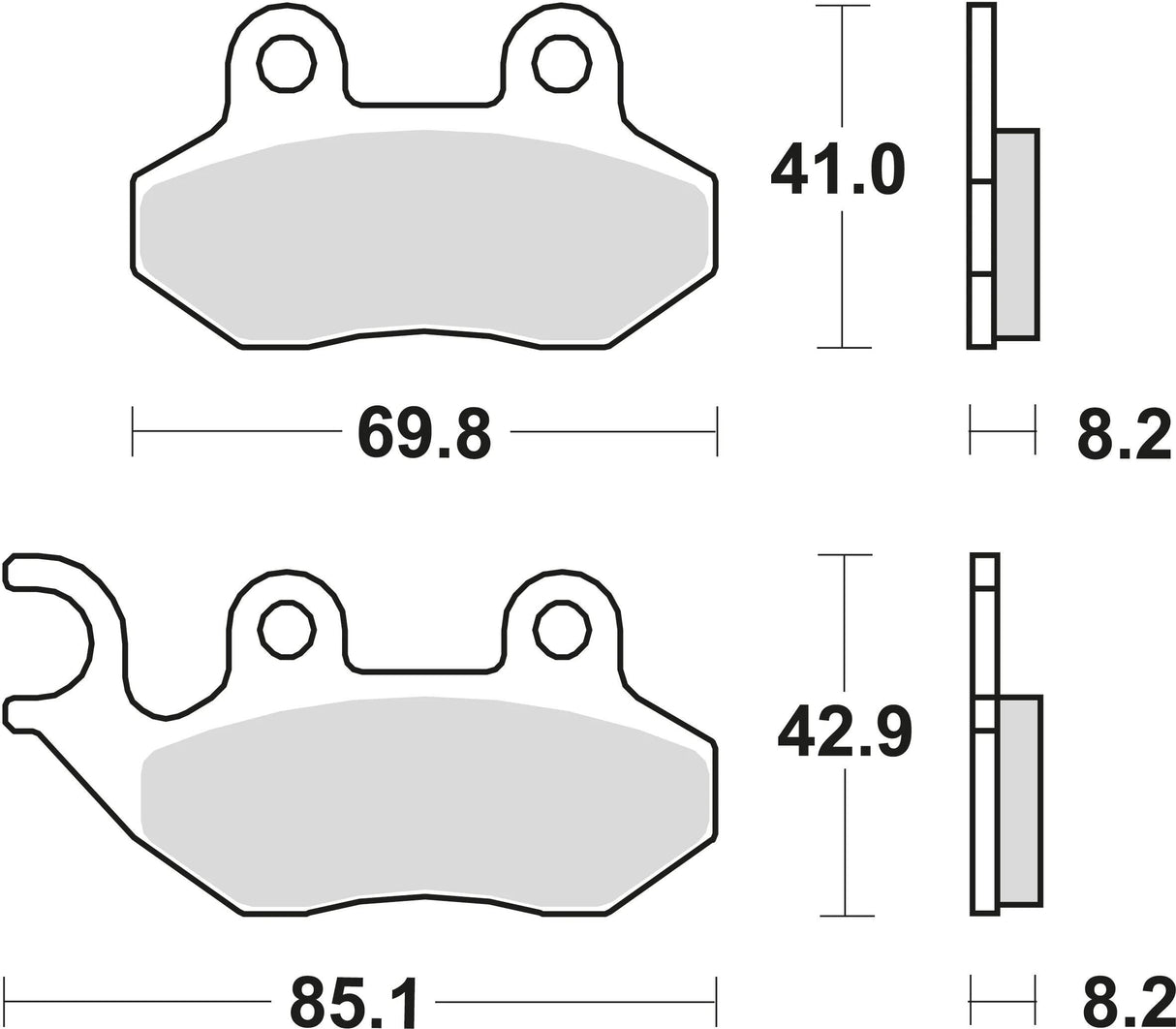 Trw remblokken mcb 684 brake pads organ. mcb684ec