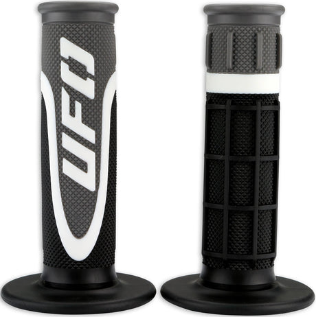 Ufo plast griffgummi axiom rubber grip pair ufo black white grey
