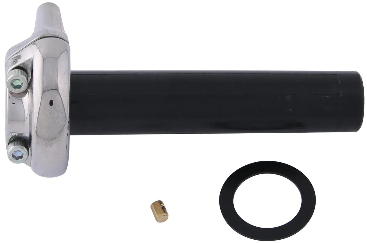 Domino gasdraaigreep armatuur vintage throttle grips alu chr vint rally