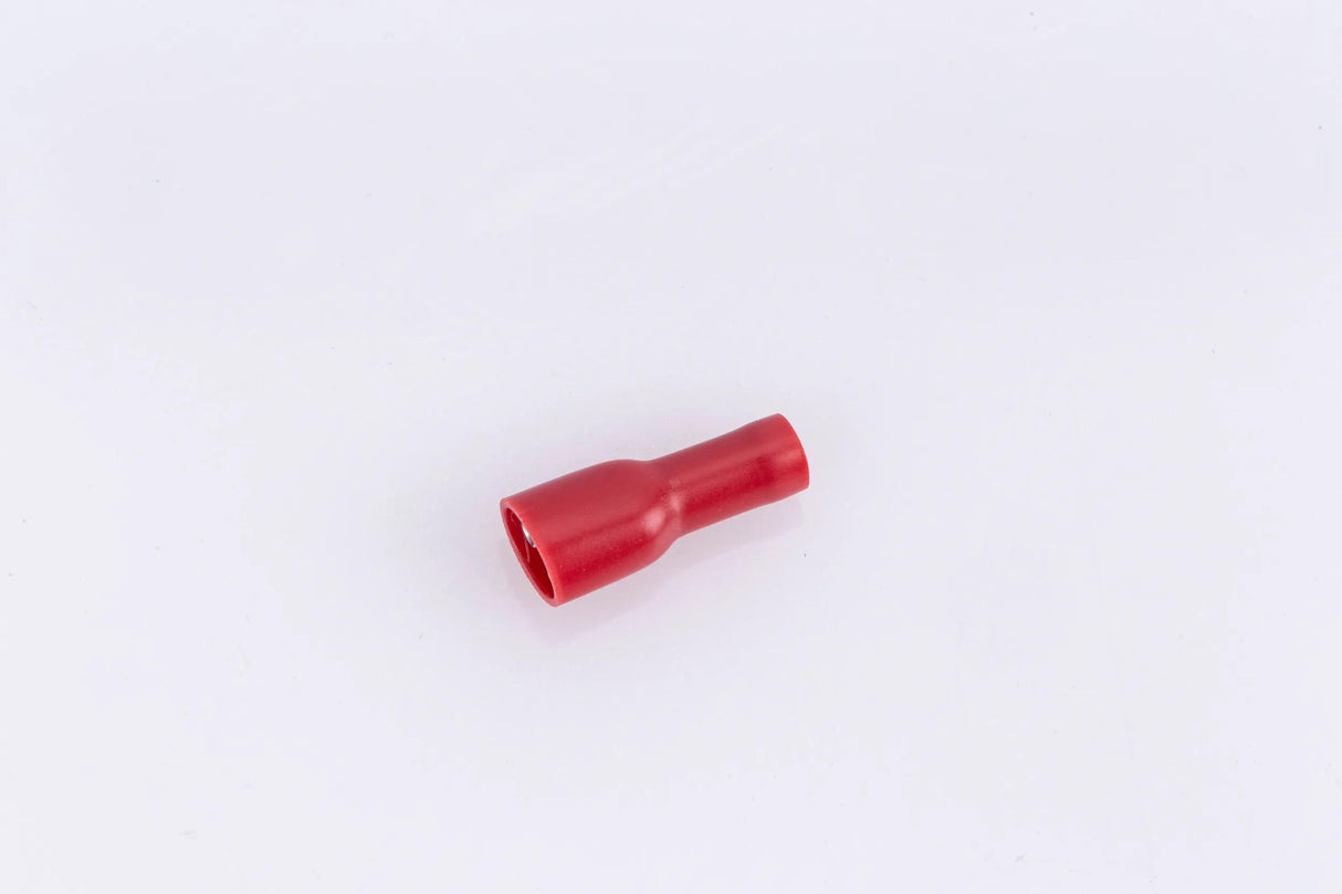 Spahn platte stekkerhuls flat plug-in sleeve fully insulated red 100pc