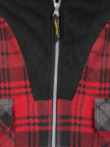 Storvik producten houthakkers fleecevest stanley thermo rood zwart 3xl