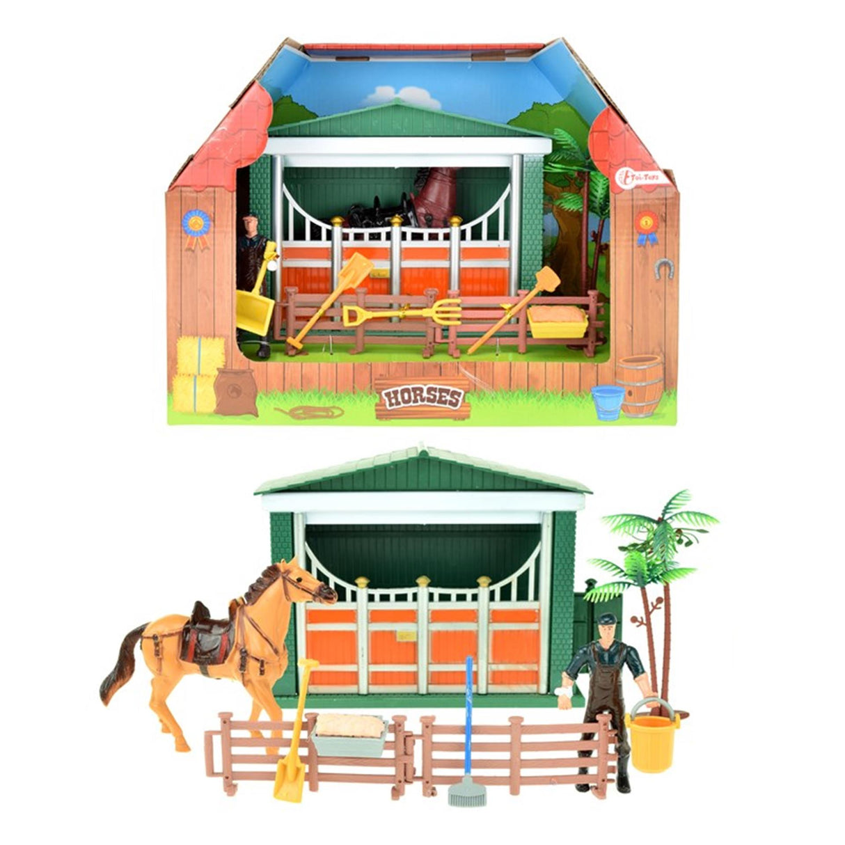 Toi-toys toi toys paardenstal met verzorger