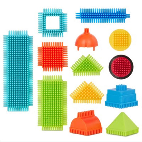 Bristle blocks emmer met 50 stuks
