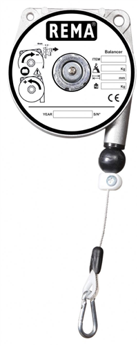 Rema veerbalancer 9312 1.0-2.0kg 1.6mtr (licht)
