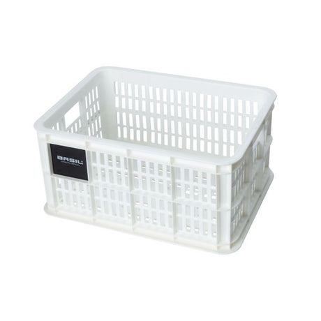 Basil fietskrat S - klein - 17.5 liter - wit