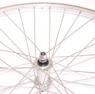 Voorwiel 28 sp. alu zilver sp13 trek basic aluminium naaf v.as