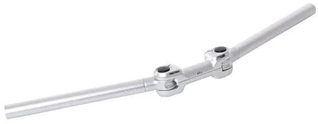 Ergotec stuur ahs superlight 25.4 verstelbaar zilver