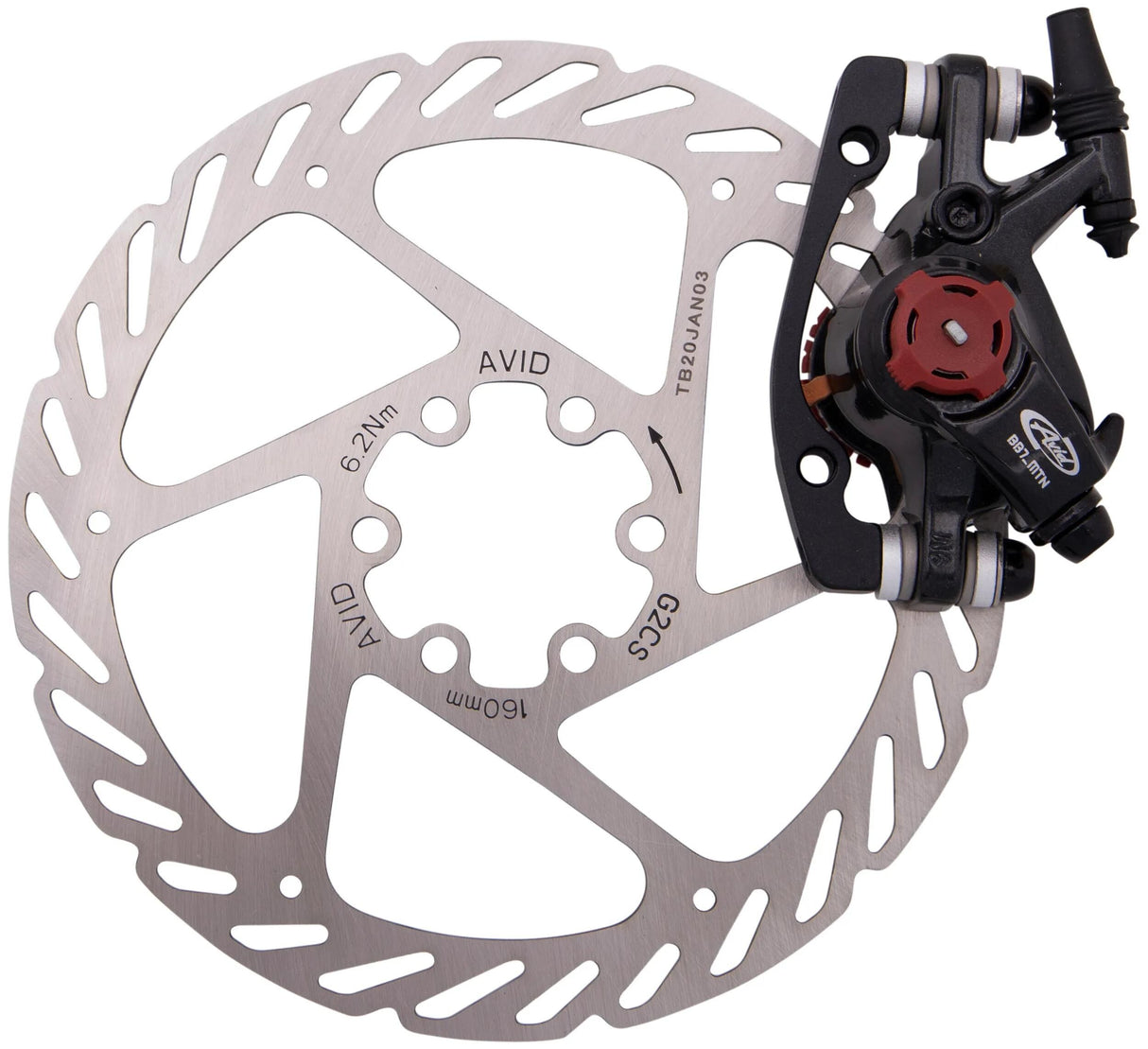 Avid schijfrem ball bearing 7 mtb disc br. bb7 mtb 200 mm