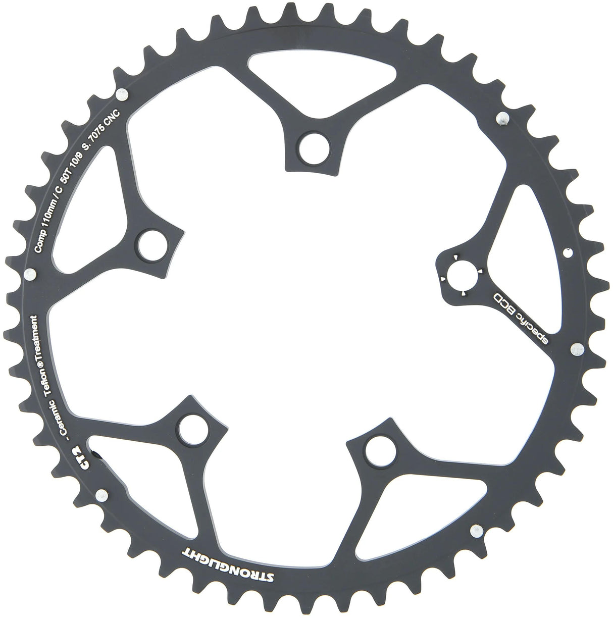 Stronglight kettingblad ct2 chain ring strongl. ct2 cd110mm f.campa10 51t