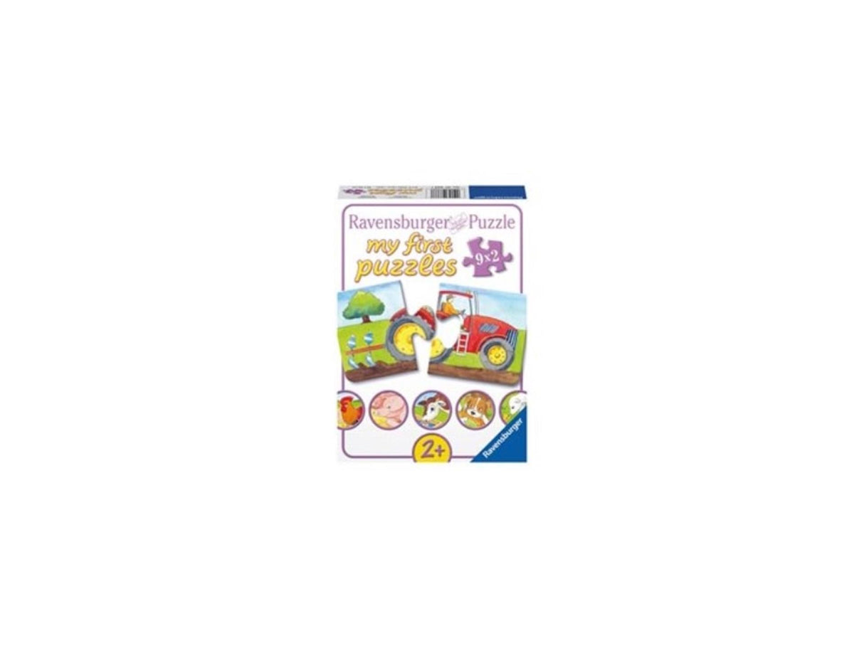 Ravensburger puzzel de boerderij 9x2pcs