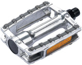 Pedaalset Ergotec 658 9 16 met reflector - zilver grijs