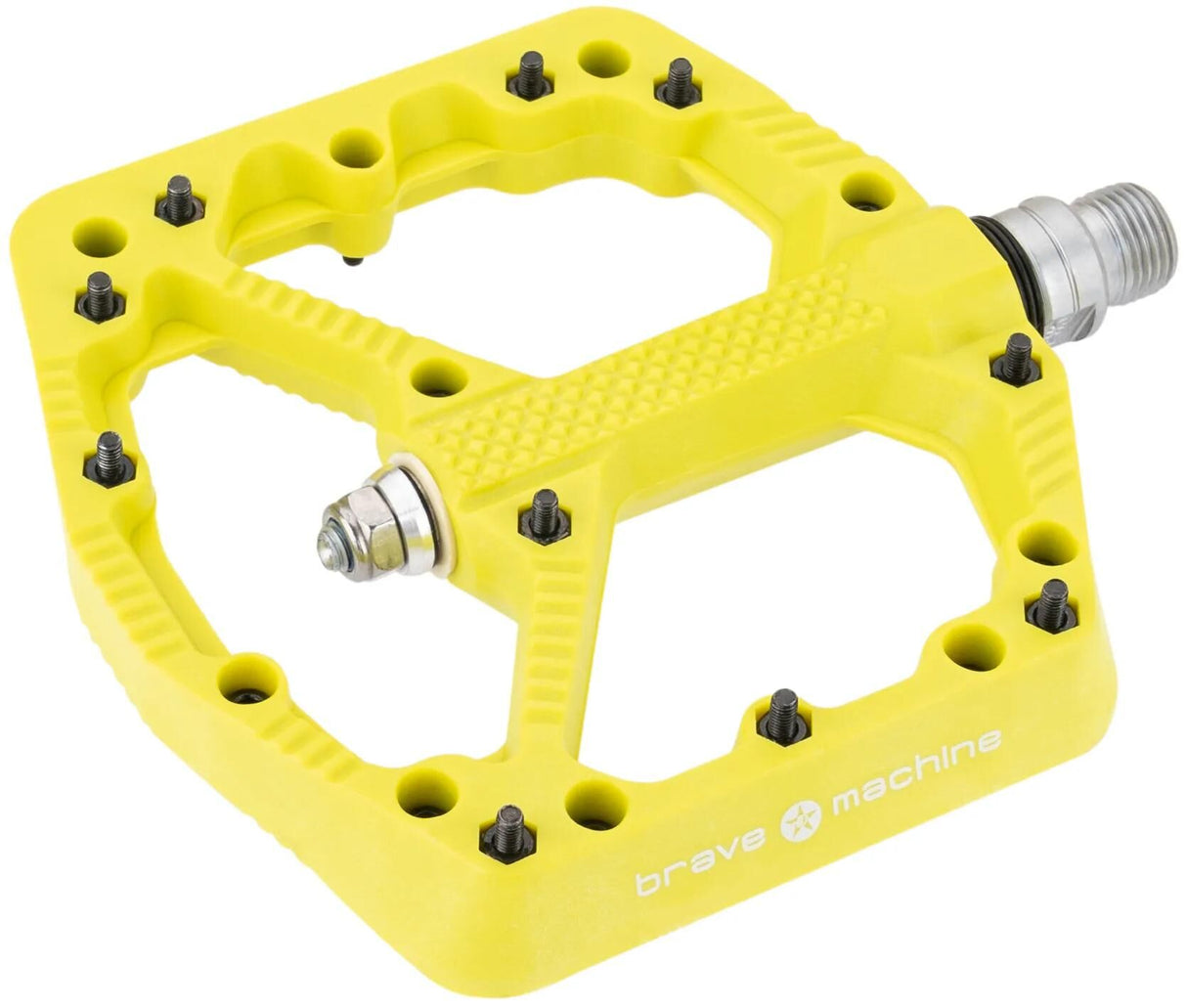 Brave pedaal freeride 1 plat.pedal freeride 1 limegreen