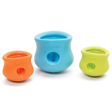 West paw toppl zogoflex - sterk honden speelgoed - slowfeeder - groen - small - 8 cm