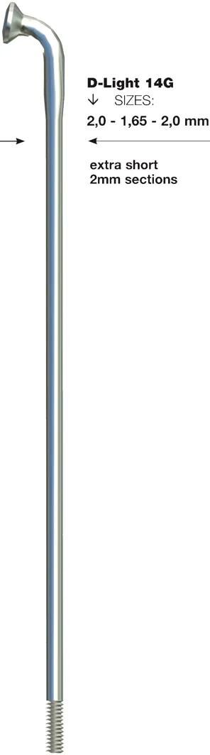 Sapim spaak d-light spoke d-loght sst db 2x1,65x276mm b