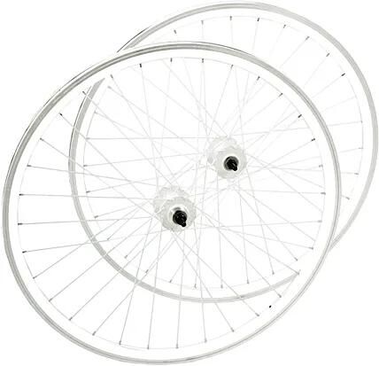 Point wielenset fixed and free wheel set fixed and free 28 white white