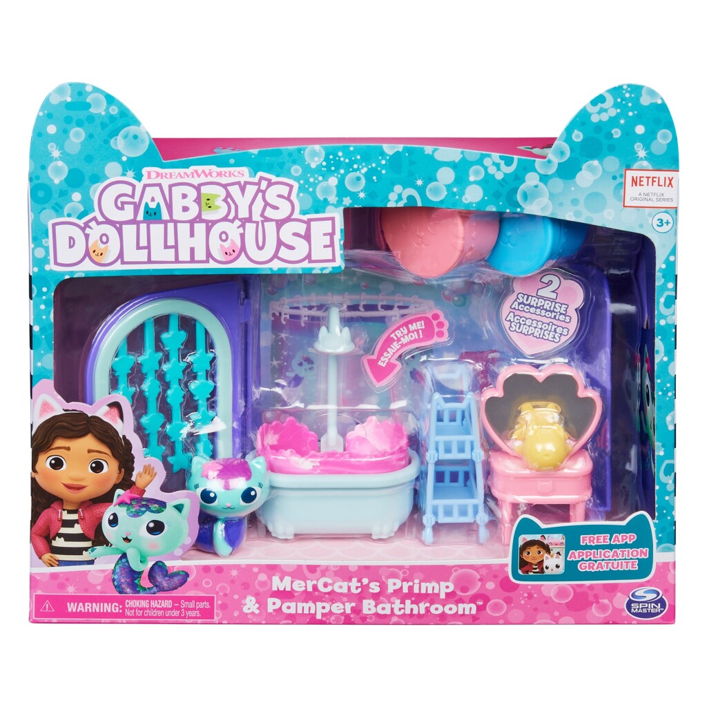 Gabby's dollhouse gabby #039;s dollhouse mercats and pamper badroom