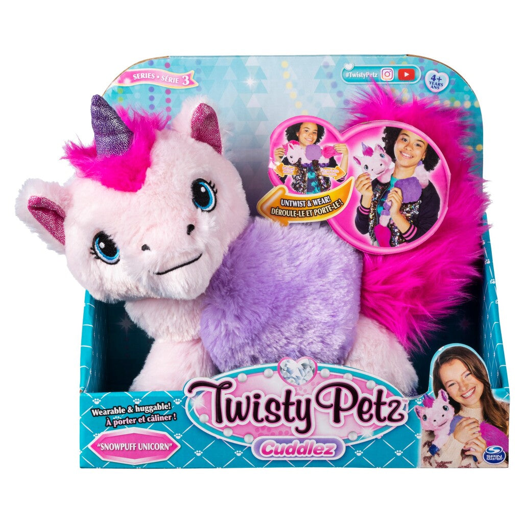 Spin master spin twisty petz eenhoorn knuffel cuddlez