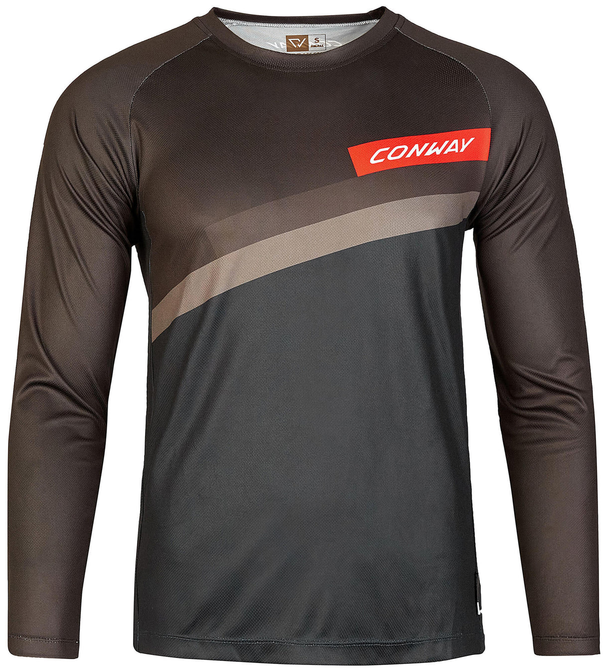 Conway shirt met lange mouwen ride tee ls jersey ride tee ls xl black grey