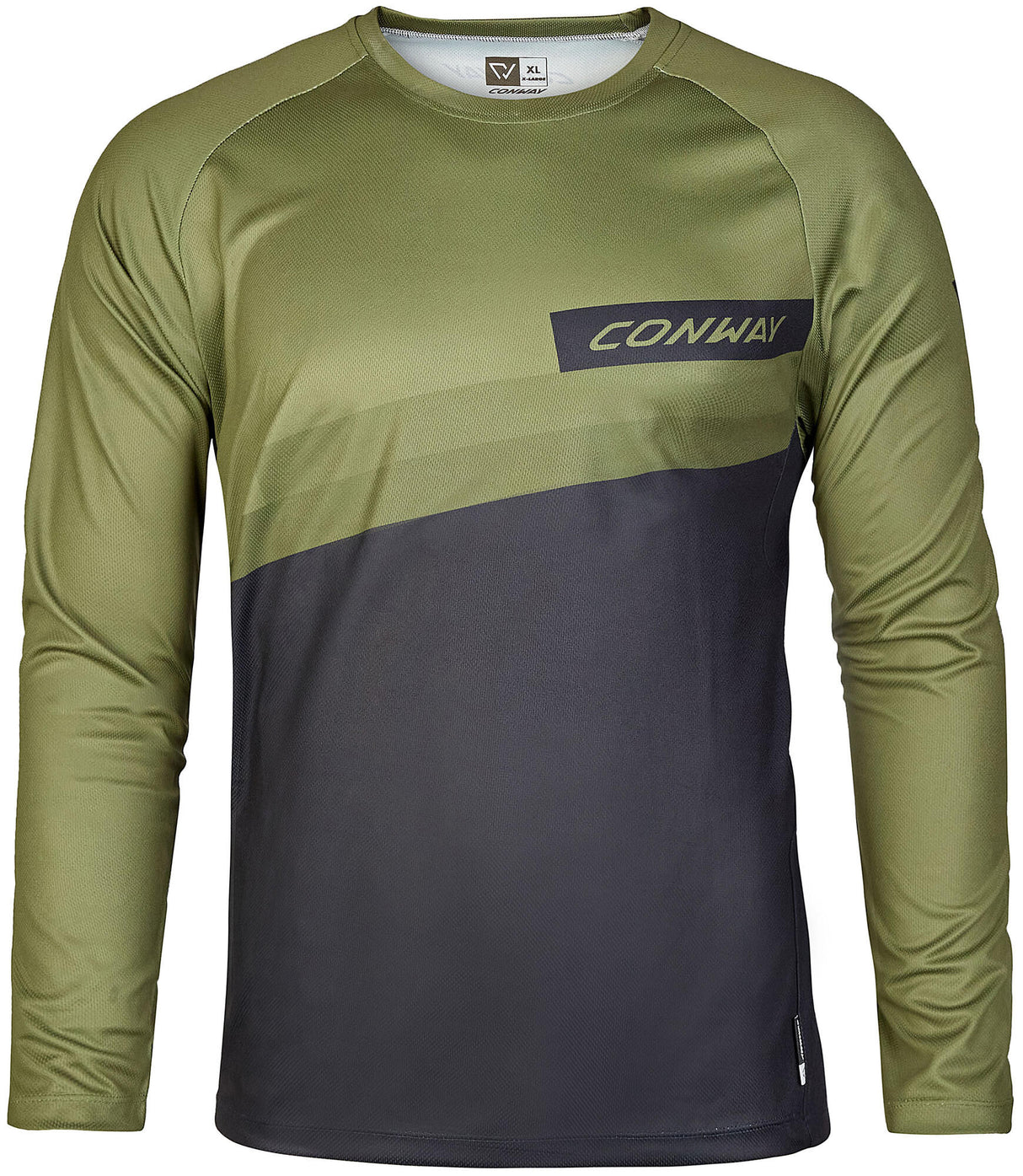 Conway shirt met lange mouwen ride tee ls jersey ride tee ls l moss black