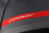 Conway shirt met korte mouwen active jersey full zip ss jersey act.full zip ss m grey black