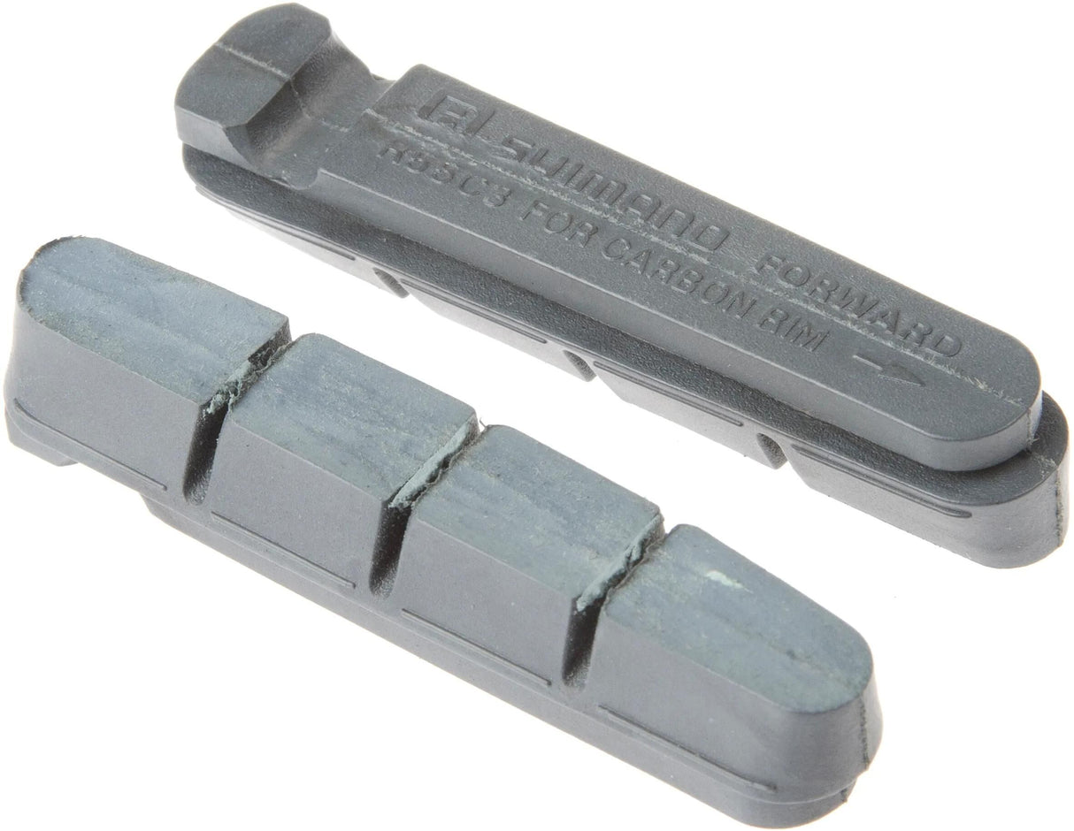 Shimano cartridge rempads r55c3 br.shoe shim. r55c3 pair cart.f.carb.rim