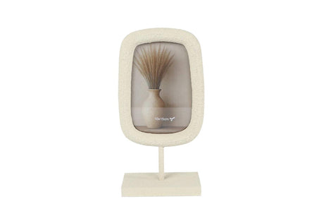 Fotolijst sela l (10x15) creme hout 12,5x5x25cm