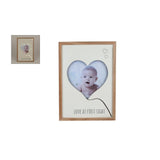 Fotolijst love first sight m led beige l.bruin hout 28x40x2cm
