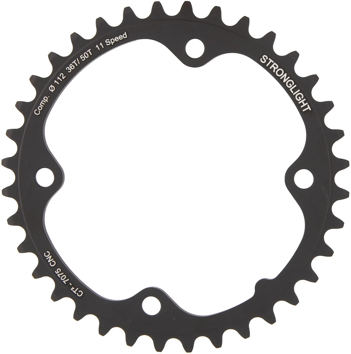 Stronglight kettingblad ct2 chain ring strongl. ct2 36t inner cer.-tefl.coat.