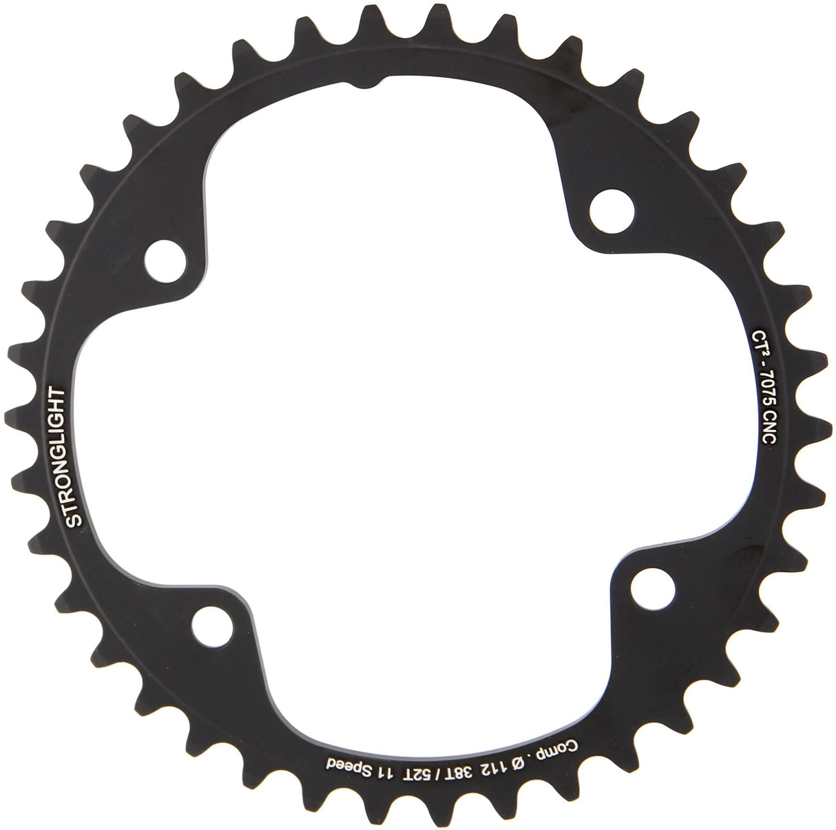 Stronglight kettingblad ct2 chain ring strongl. ct2 38t inner cer.-tefl.coat.