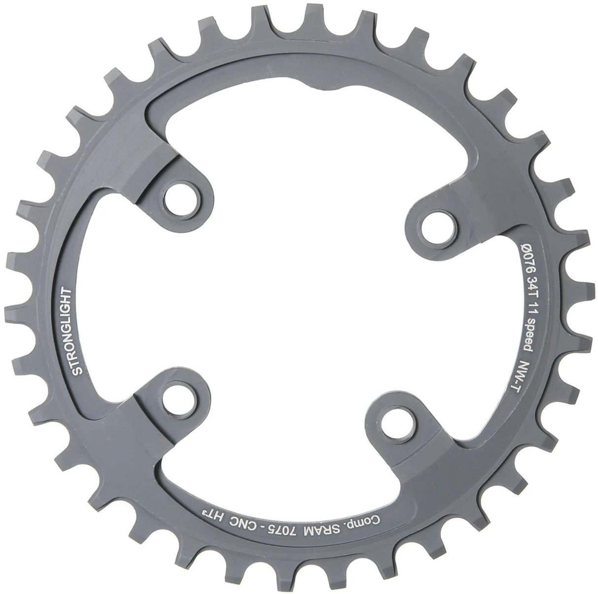 Stronglight kettenblatt ht3 chain ring strongl. ht3 34t inner alu black