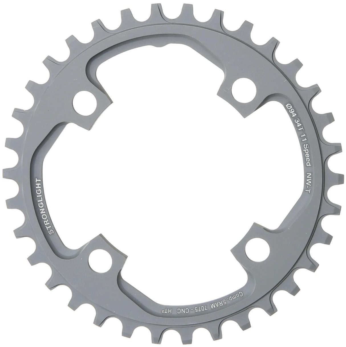 Stronglight kettenblatt ht3 chain ring strongl. ht3 34t inner alu black