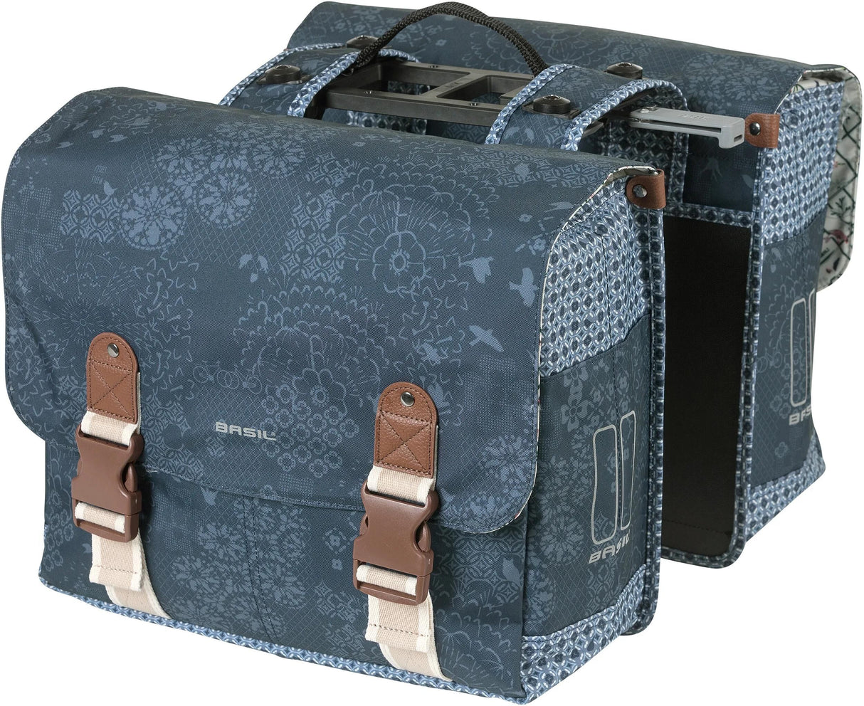 Basil dubbele tas boh�me mik 35l indigo