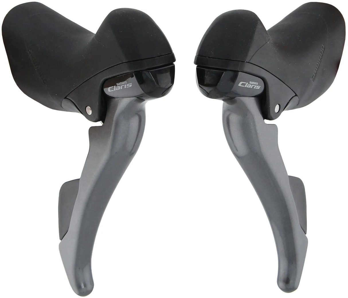 Shimano verstellerset met remhendels 2 x 8 speed claris st-r2000 - grijs zwart