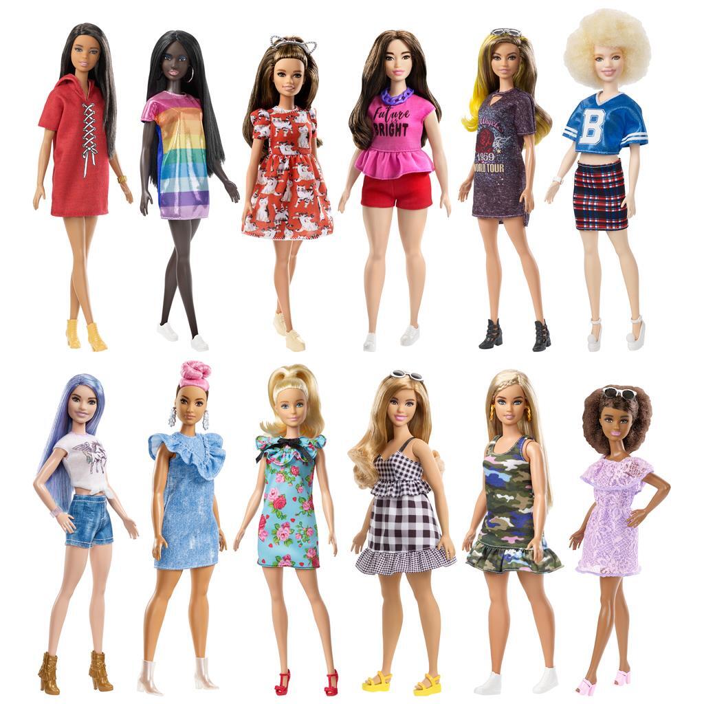 Mattel Fashionistas Pop #213, Blond Met Gestreepte Top, R