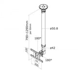 Neomounts FPMA-C100 monitor plafondsteun