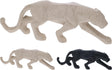 Home styling panter polystone geometrisch 24x5x8cm