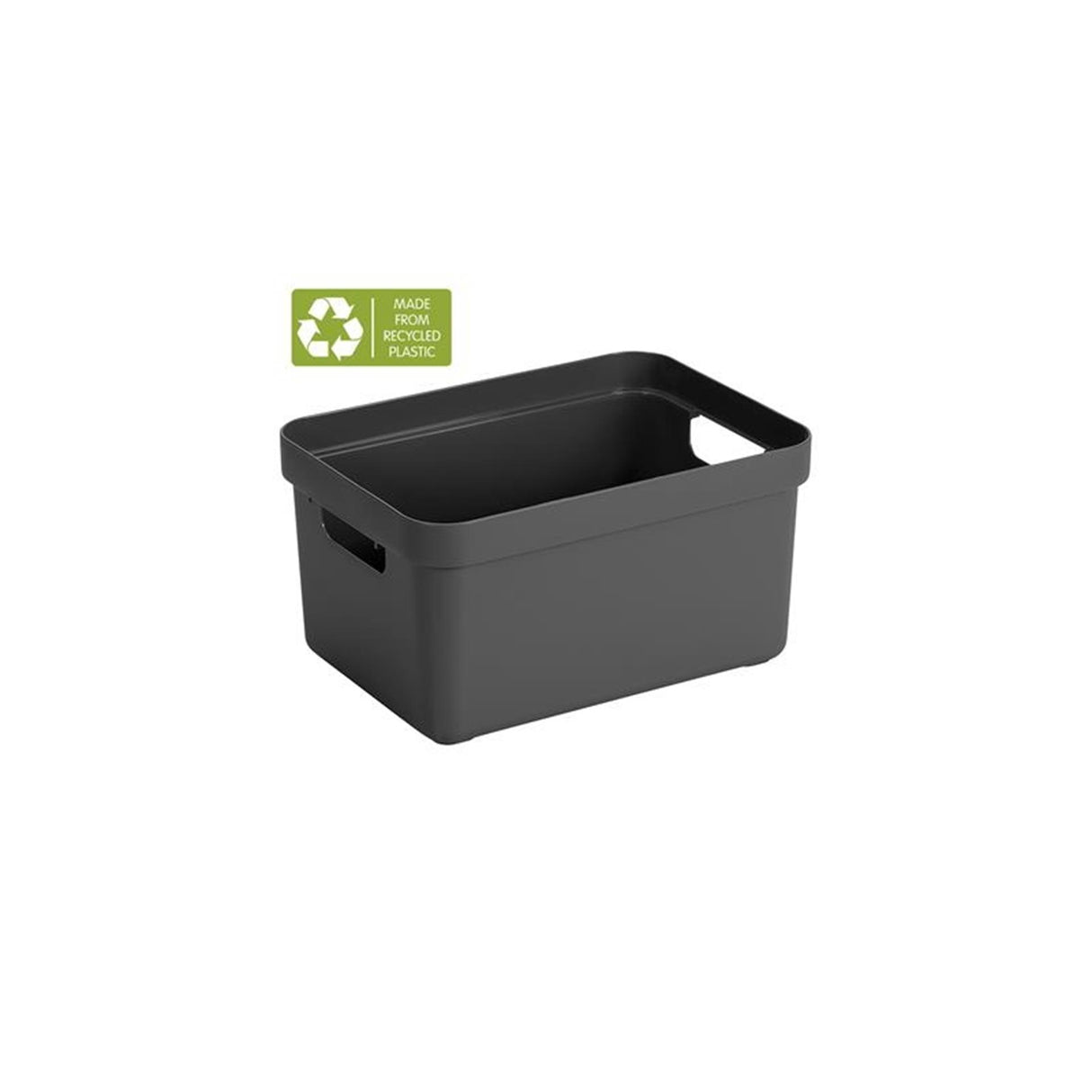 Sunware - sigma home opbergbox 13l antraciet - 35 x 24,6 x 18,3 cm