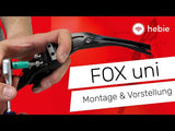 Hebie achtervork standaard universeel fox i 26''-28'' links+rechts montage zwart
