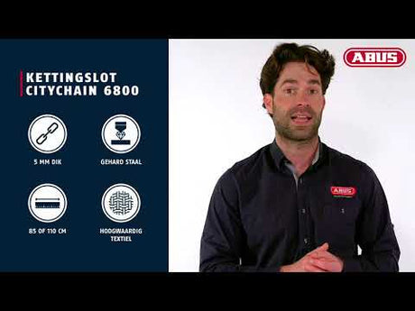 Abus CityChain 6800 85 Rood - Fietskettingslot
