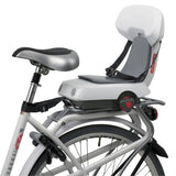 Polisport Guppy junior achterzitje. Kleur: grijs