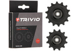 Trivio - derailleurwieltjes 12 14t chromo lagers