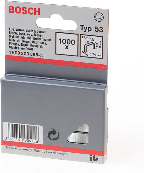 Bosch - niet met fijne draad type 53 - 11,4 x 0,74 x 8 mm