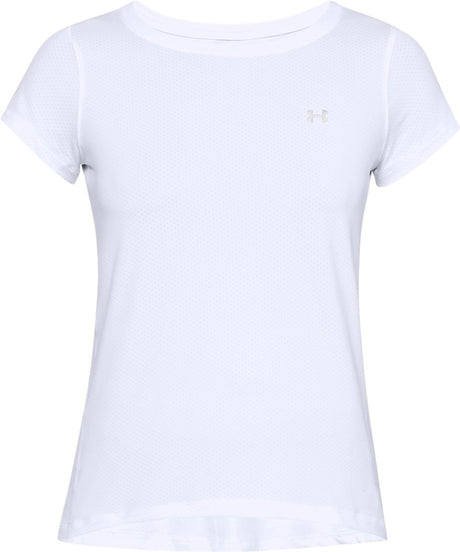 Under armour tech mesh short sleeve dames sportshirt - wit