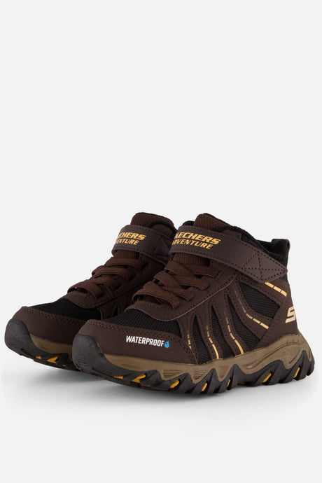 Skechers rugged ranger - storm trail jongens wandelschoenen - zwart bruin geel 33