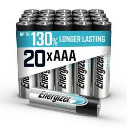 Batterij energizer max plus aaa 20 stuks
