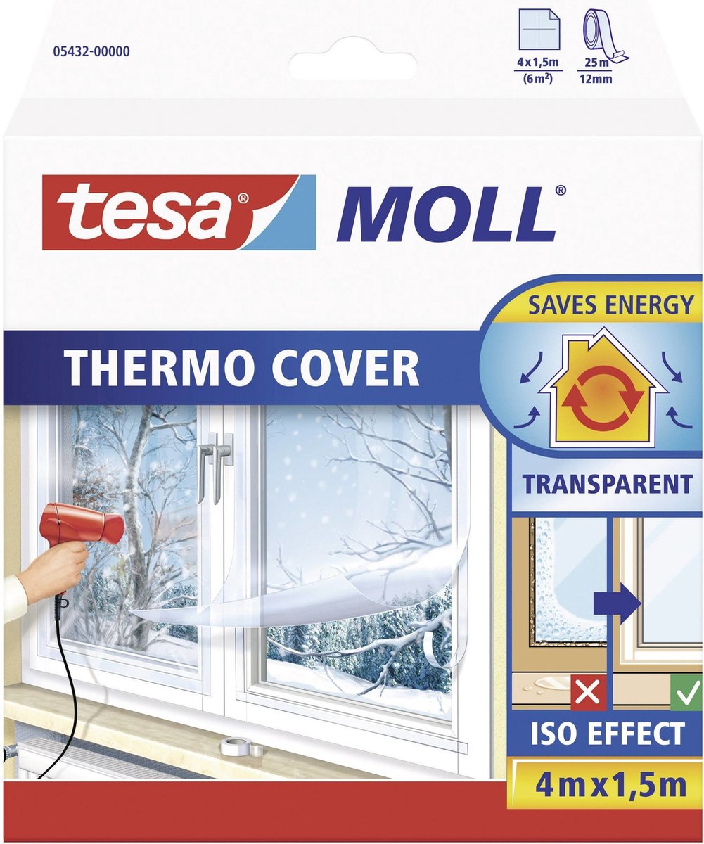 Tesa moll thermo cover pe raamisolatie folie - 4 x 1,5 meter