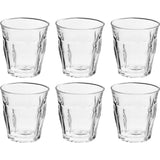 Duralex picardie glazen set van 6 – 20 cl – transparant – gehard glas – waterglazen frisdrankglazen