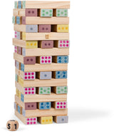 Bs toys houten reuzegroot nummertoren - 46dlg.