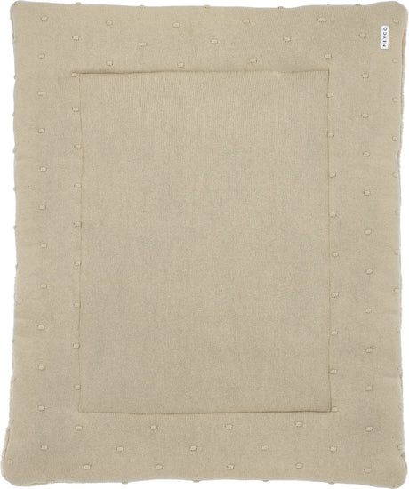 Meyco baby mini knots boxkleed - sand - 77x97cm