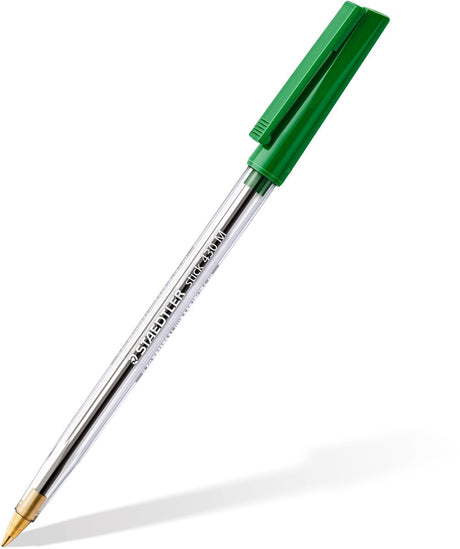 Staedtler - stick 430 - balpen - medium - groen - doos met 10 stuks